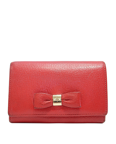 Mulberry Bow French Purse, front view